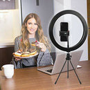 10.2 inch LED Selfie Ring Light Desktop Photo Video Ring Lamp for Phone
