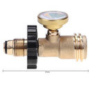 Universal Brass POL LP Tank To QCC1 Type1 Hose Adapter Propane Gas Gauge Meter