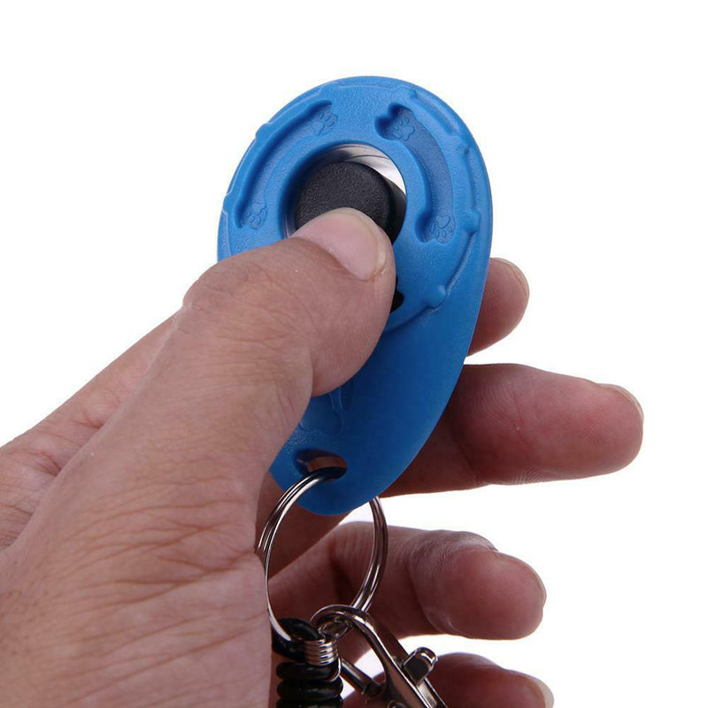 5pcs Pet Dog Training Clicker Pet Trainer Tool Key Chain (Fixed 5 Colors)