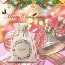 Canvas Christmas Santa Sack Gift for Kids Drawstring Bag for Storage Use--P