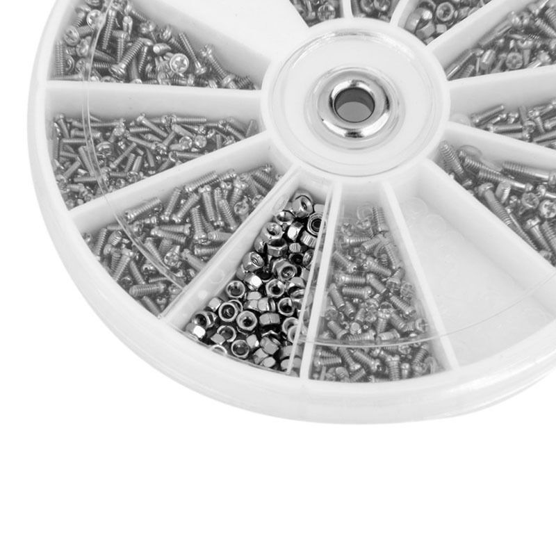 600Pcs Stainless Steel Bolts With Electronics Hex Nuts Screw Assortment Kit set