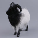 Chinese Mascot Lucky Animal Zodiac Sheep Lamb Goat Statue Plush Toys White