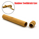 Portable Natural Bamboo Toothbrush Case Tube For Travel Eco Friendly Hand Made