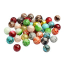 100 Pieces Drilled Mixed Colors Glass Beads Loose Bead DIY Jewelry Beads