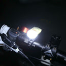 Mountain Bike Headlight USB Rechargeable Super Bright Riding Tool (White)