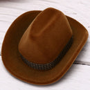 Cowboy HatShape Velvet Display GiftBox Jewelry Case For Necklace Earrings RingM&