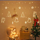 3.5m 8 Mode Curtain String Lights Christmas Decorative Lamp (Warm White) A
