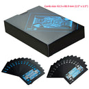 55Pcs/Set Poker Waterproof Plastic PVC Set Playing Cards Pure Black Regular Hot