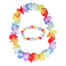 10pcs Hawaiian Flower leis Garland Necklace Fancy Dress Party Hawaii BeachEB3C