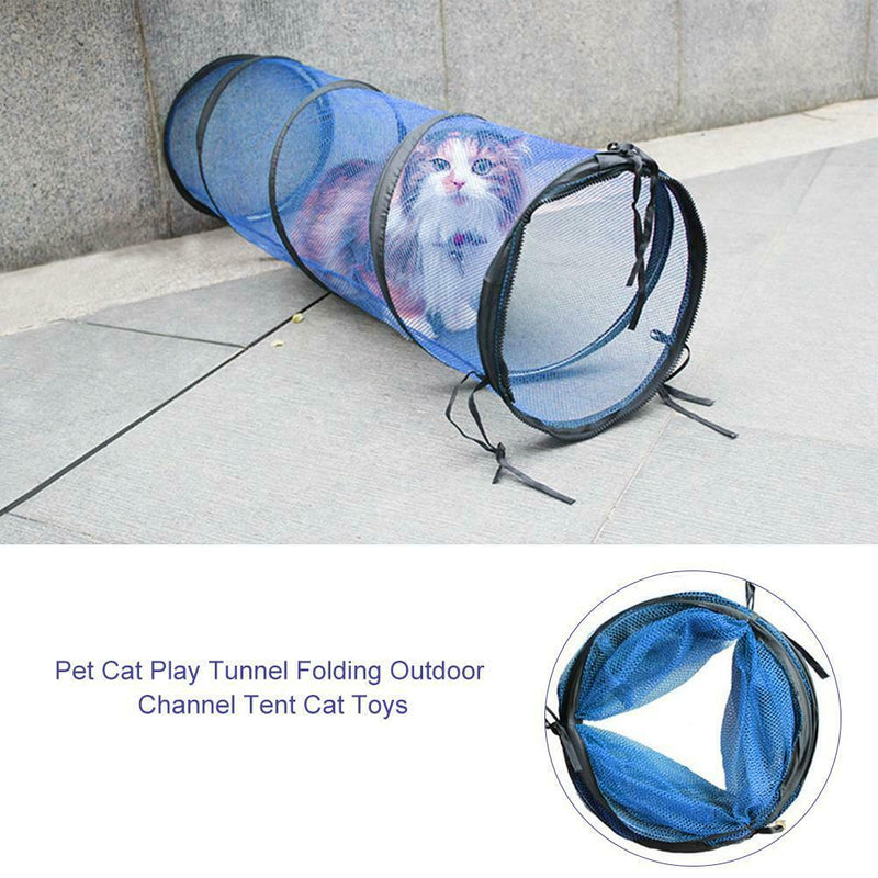 Tunnel Folding Cat Outdoor Toys Hamster Channel Small Play Pet Cat 3FZX Tent