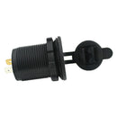 Waterproof LED Dual USB Charger Adapter Socket 12-24V Motorcycle Car (Color