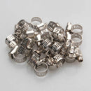 40x Elastic Drive Hose Clamps Fuel Line Worm Clip Adjustable Stainless KVU