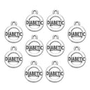 10 Pieces Diabetic Necklace Bracelet Pendant DIY Jewelry Making Charms Beads