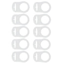 Pacifier clips set - silicone - 10 pieces - Traspatent - baby clip - dummy