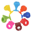 8pcs Silicone Wine Glass Shape Wine Glass Marker Drinking Cup IdentifierS Gw