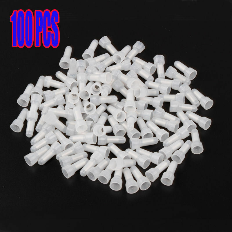 100pcs 22-16 GA AWG Closed End Crimp Caps Splice Gauge Wire Connectors Terminals