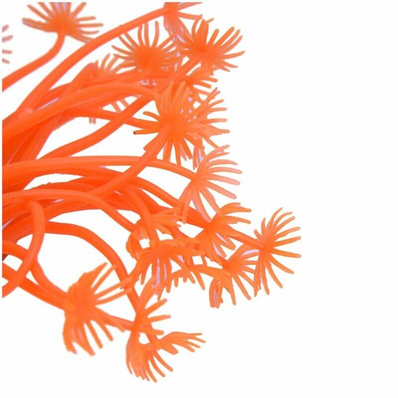 Artificial coral Orange Plastic Deco Aquarium 4cm