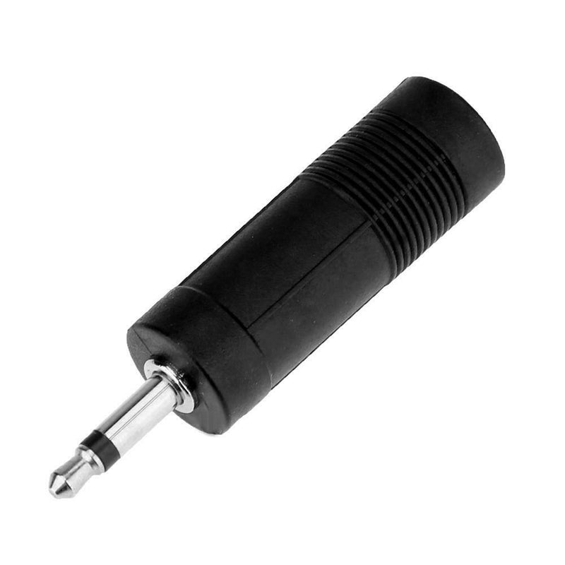 2pcs Single Channel Guitar Bass Stereo Audio Adapter 6.5 Plug to 3.5 Jack