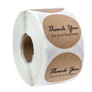 500x Paper Labels Thank You For Your Business Stickers