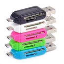 2pcs 2in1 Micro USB Adapter 2.0 TF T-flash SD Memory Card Reader fr Smart Phone