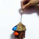 2Pcs Hanging Wildlife Bird Lounge Nest Garden Pocket Birds Rest House Handmade &