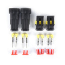 10sets Kit 2 Pin Way AMP Super seal Waterproof Electrical Wire Connector Plug LJ
