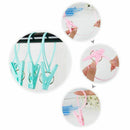 Pack of 12 Clothes Peg Clip Pins Rope Hanging Clothesline Windproof Hanger