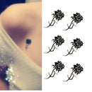 Black Metallic Flash Temporary Tattoos Stickers Temporary Body Art TattooR3