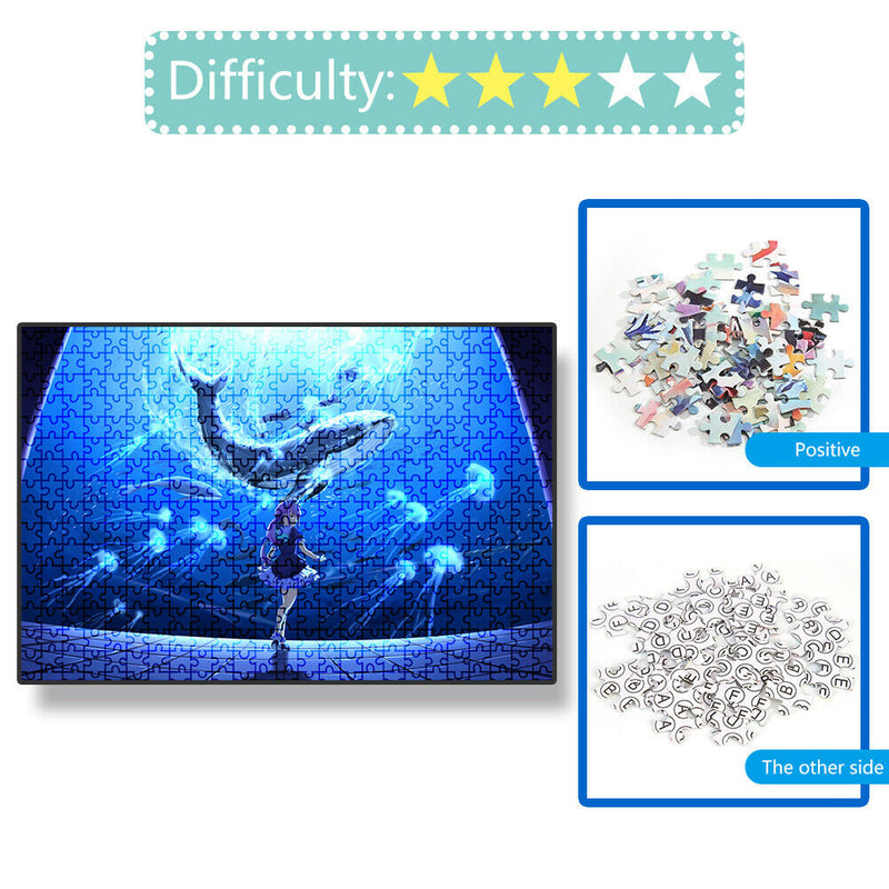 1000pcs Marine Whale Jigsaw DIY Paper Puzzle Picture Room Decoration Toys