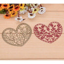 DIY Carbon Steel Heart-shaped Flower Cutting Dies Stencil Album Craft Gift