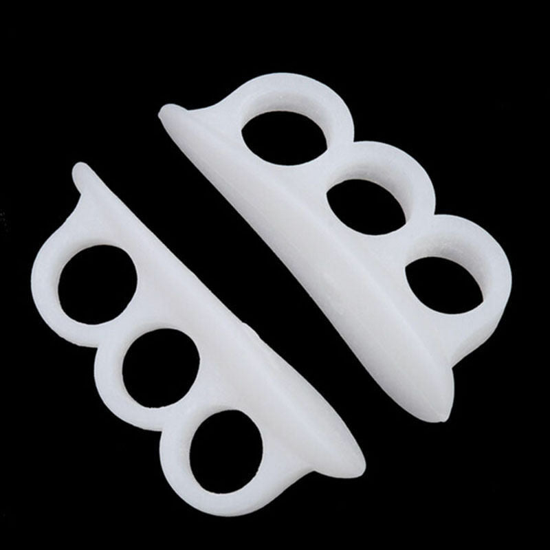 2pcs White Gel Toe Separators Stretchers Alignment Bunion Pain Foot Relief Tw