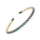 Fashion Bling Rhinestone Hair Hoop Crystal Bead Headband For Bang Fringe-Ro T4W6
