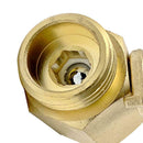 Super Heavy Duty 3/4" Brass Water Shut Off Valve Garden Hose Connector New