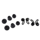 2 Pairs Wingtips Hook & 3Pairs Eartips Set for BeatsX, Black