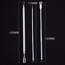 3PC Hot Blackhead Whitehead Remover Tool Kit Blemish Acne Pimple Extractor~ES