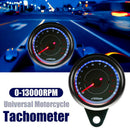 LED Backlight 13000 RPM Tachometer Scooter Tacho Gauge Motorcycle Speedomete  Bj