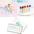 5Pcs /Set Capsule Lipstick Lasting Non-Stick Cup Moisturizing Makeup Lipsti N2F5
