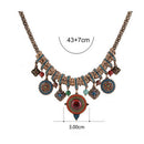 Women Elegant Jewelry Retro Boho Style Pendant Chunky Chain Necklace Choker Gift