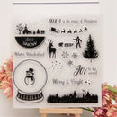 diy christmas winter transparent clear stamp for diy scrapbooking card making ES