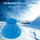 Cone Shaped Magic Car Windows Snow Remover Shovel Ice Scraper (7.5cm Blue)