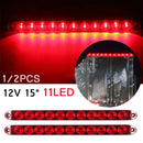12V Red Truck 11 LED Brake Light Car Stop Turn Tail Lamp Long Bar Signal Light