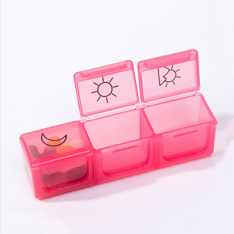 Large 21 Compartment Pill Box 7 Day Medicine Storage Organizer Container  SPN