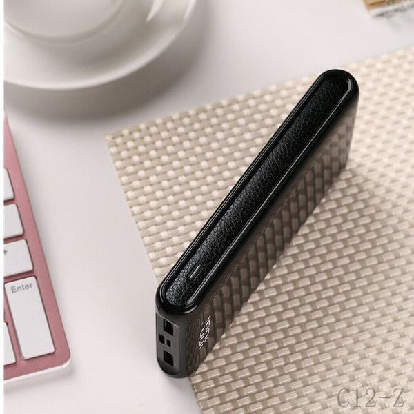 DIY Digital Display Dual USB Mobile Power Bank Kit Pack Case Black