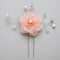 2pcs Wedding Bridal Lace Flower Crystal Beads Pearls Hairpins Hair Clips