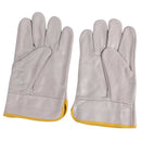 Welding Gloves 10" Cowhide Leather Protective Work Gloves Work Gloves, Beige