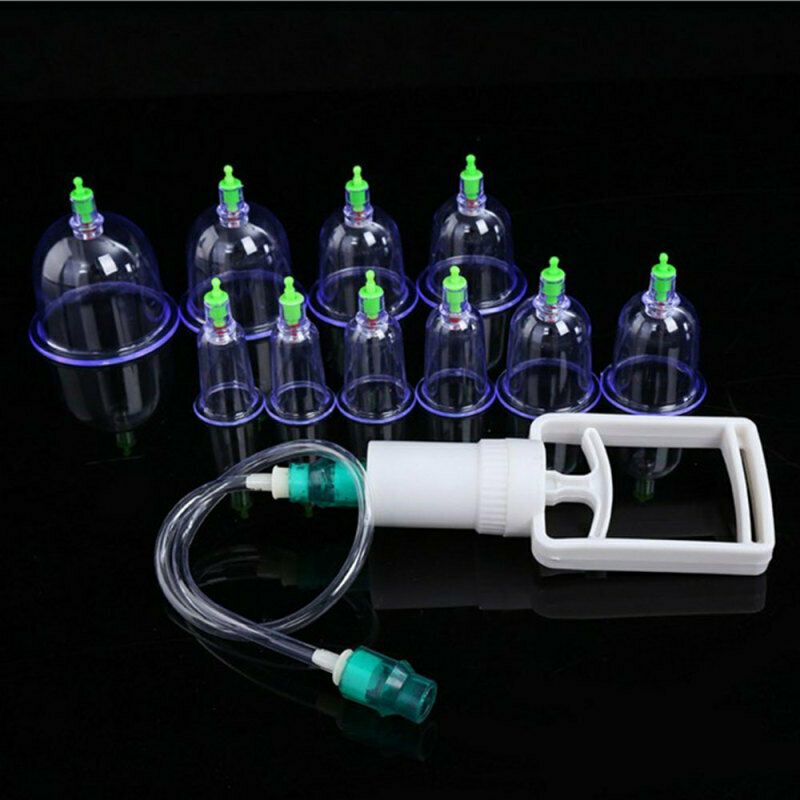 10pcs Medical Chinese Vacuum Body Cupping Massage Healthy Therapy Sucti IFT
