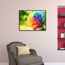 5D DIY Full Drill Diamond Painting Colorful Rose Cross Stitch Embroidery