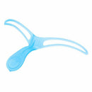 Plastic Women Eyebrow Template Shaper Cosmetic Tool 2 Pcs Clear Blue