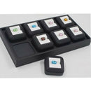 Black Gem Genstones Display Box Show Case Jewelry Display Case