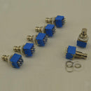 10x 9-Pin 3PDT Stomp Foot Switch True Bypass Eletric Guitar Pedal Effect DIY